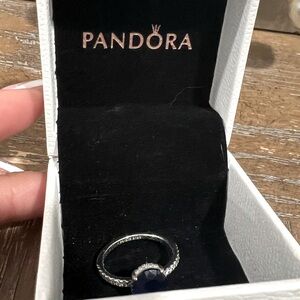 Pandora blue diamond ring